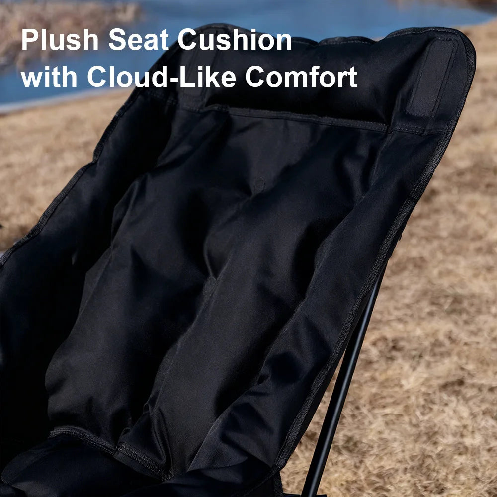 Outdoor Recliner Padded Chair With Storage Bag.