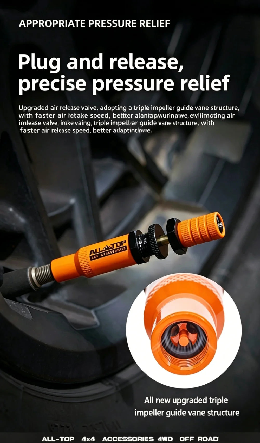 ALL-TOP 2 Gen Adjustable Auto-Stop Tire Deflator Valve Kit