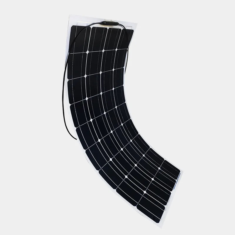 200W 18V Flexible Solar Panel Module 18V High Efficiency Battery Charger Module Waterproof Monocrystalline Boat Car RV Marine