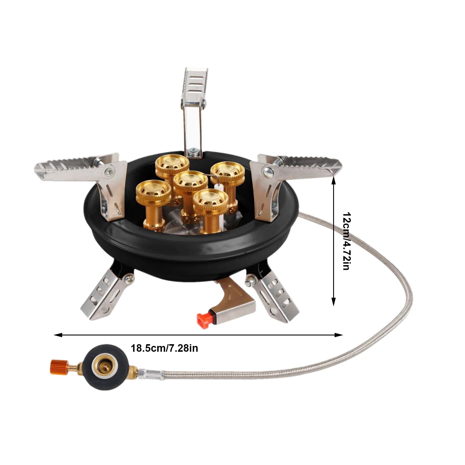 Mini Camp Stove Portable 5-Core Strong Power Gas Stoves