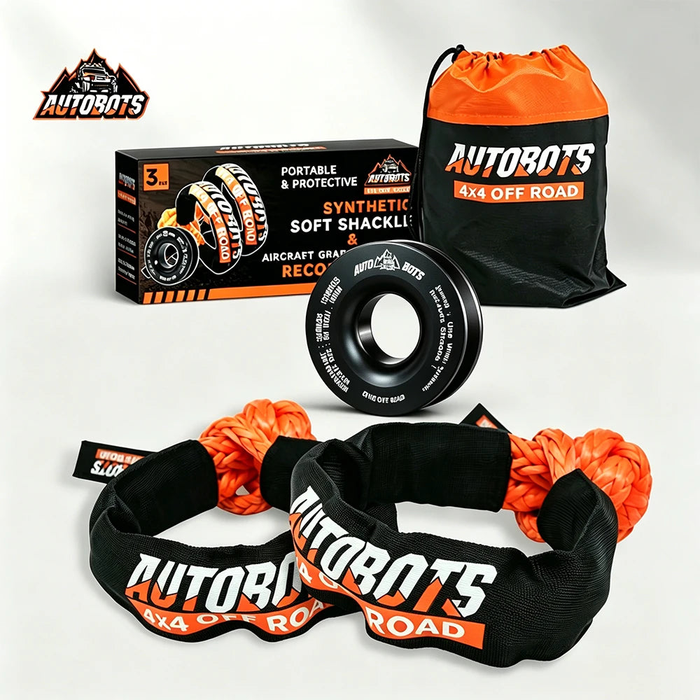 Soft Shackle Black Recovery Ring Set