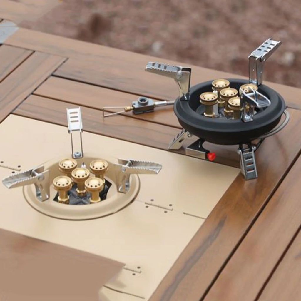 Mini Camp Stove Portable 5-Core Strong Power Gas Stoves