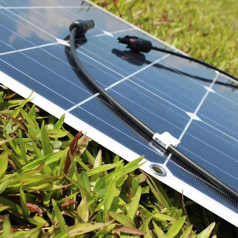 200W 18V Flexible Solar Panel Module 18V High Efficiency Battery Charger Module Waterproof Monocrystalline Boat Car RV Marine