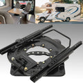 Swivel Seat Base with Sliding Rail, Universal Rotating Car Seat Sliding Rail Seat Swivel Base for Motorhome RV Campers Truck