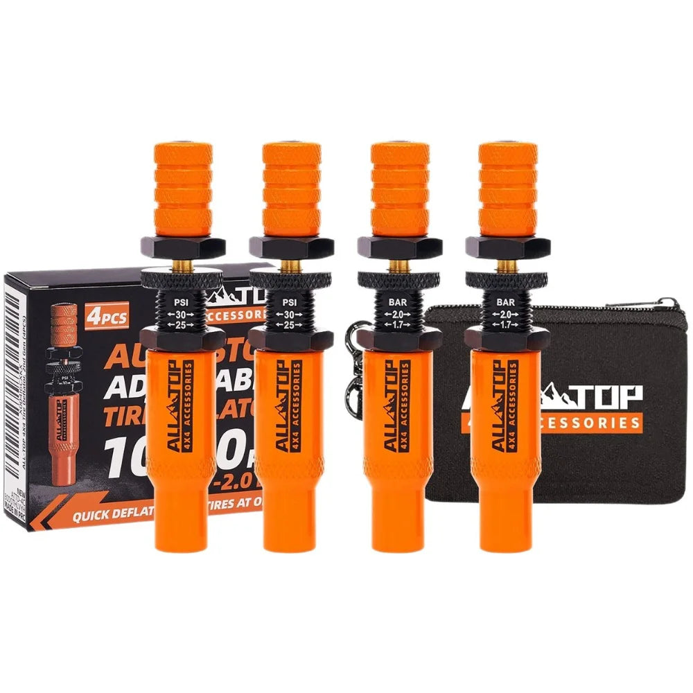 ALL-TOP 2 Gen Adjustable Auto-Stop Tire Deflator Valve Kit